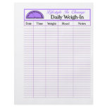 Daily Weigh-In page, for Lifestyle change Custom Flyer