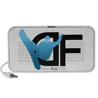 DailyFlo Speaker with Blue DF Logo