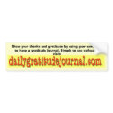 dailygratitudejournal_edited-1, Show your thank... bumper stickers
