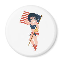 Dainties America Brunette magnets by mariabellimages Dainties America Brunette magnets