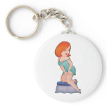 Dainties Stockings Redhead Key Chains