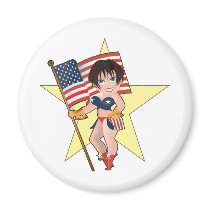 Dainty America Star magnets by mariabellimages Dainty America Star magnets