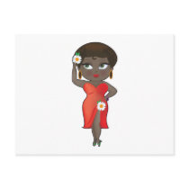 Dainty Black Lady postcards