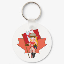Dainty Canada keychains