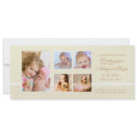 Dainty Damask - Photo Birth Announcement