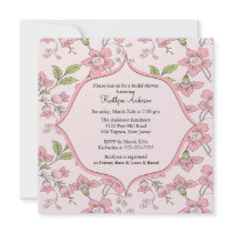 Dainty Flower Bridal Shower Invitation by celebrateitinvites Dainty Flower Bridal Shower Invitation