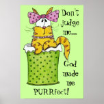 Dainty Garbage Kitty Posters