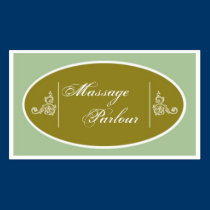 Dainty Green Business Card Design business cards