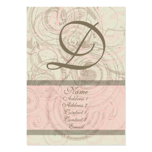 Dainty in Pink Chubby Business Card (front side)