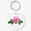 Dainty Pink Rose keychain