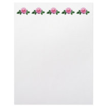 Dainty Pink Rose letterhead by SusanSavad Dainty Pink Rose letterhead