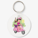 Dainty Vespa keychains by mariabellimages Dainty Vespa keychains