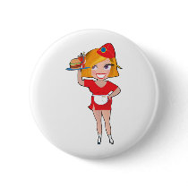 Dainty Waitress buttons by mariabellimages Dainty Waitress buttons