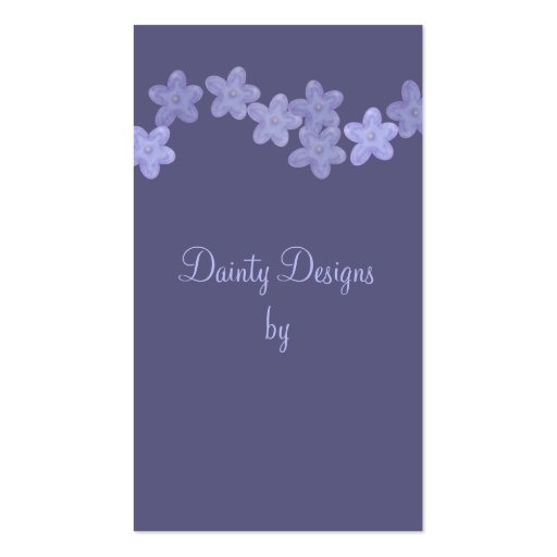 Dainty Watercolors Business Cards (front side)