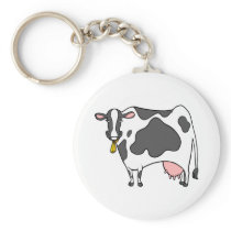 Dairy Cow Cartoon Keychains