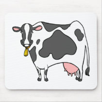Dairy Cow Cartoon Mousepads
