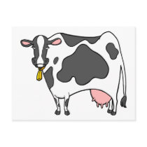 Dairy Cow Cartoon Postcard