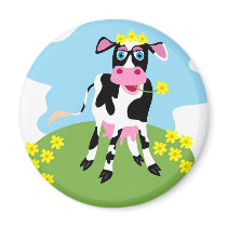 Dairy Cow Refrigerator Magnet