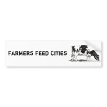 DAIRY COW, PENCIL ART bumper stickers by joyart DAIRY COW, PENCIL ART bumper stickers