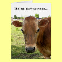 Dairy Expert Greeting card cards