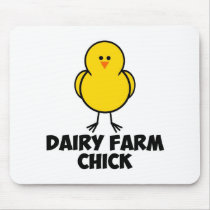 Dairy Farm Chick mousepads