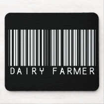 Dairy Farmer Bar Code mousepads by NotWorking Dairy Farmer Bar Code mousepads