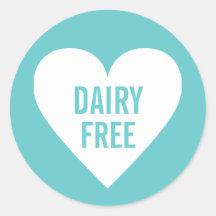Dairy Free Allergy Safe Culinary Label Stickers