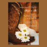 Daisies and Boots Country Bridal Shower Invitation invitations