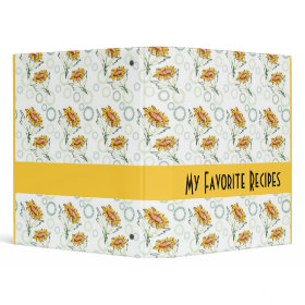 Daisies And Circles Recipes Binder binder