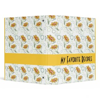 Daisies And Circles Recipes Binder binder