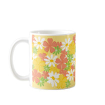 Daisies and Peach Blossoms Mug
