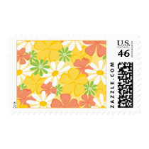 Daisies and Peach Blossoms Stamps