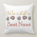 Daisies and Roses Best Nana Gifts throwpillow
