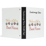 Daisies and Roses Best Nana Gifts Binder