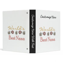 Daisies and Roses Best Nana Gifts Binder