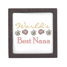 Daisies and Roses Best Nana Gifts Premium Jewelry Box