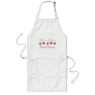 Daisies and Roses World's Best Mom apron