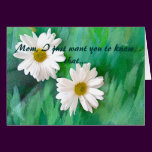DAISIES/ ANGEL MOTHER TEXT  Card
