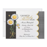 Daisies &amp; Bumble Bee Baby Shower Invitation