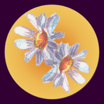 DAISIES by SHARON SHARPE stickers