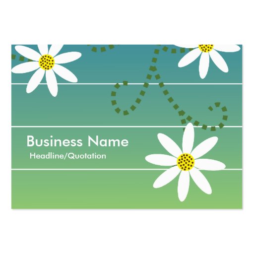 Daisies Chubby Business Cards (front side)