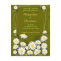 Daisies Garden Save the Date Wedding Announcement postcards by Ruxique Daisies Garden Save the Date Wedding Announcement postcards