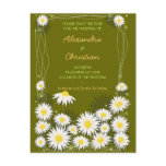 Daisies Garden Save the Date Wedding Announcement Postcard