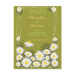 Daisies Garden Save the Date Wedding Announcement Post Cards
