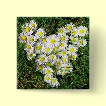 Daisies Hart 2 buttons