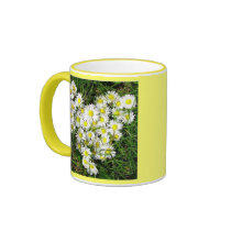 Daisies Hart mugs by KLaima Daisies Hart mugs