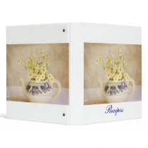 Daisies in a Teapot Vinyl Binders