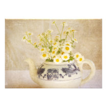 Daisies in a Teapot invitations