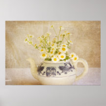 Daisies in a Teapot Print