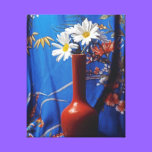 Daisies In Orange Vase Canvas Print canvas prints